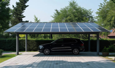 panneaux photovoltaïques sur carport